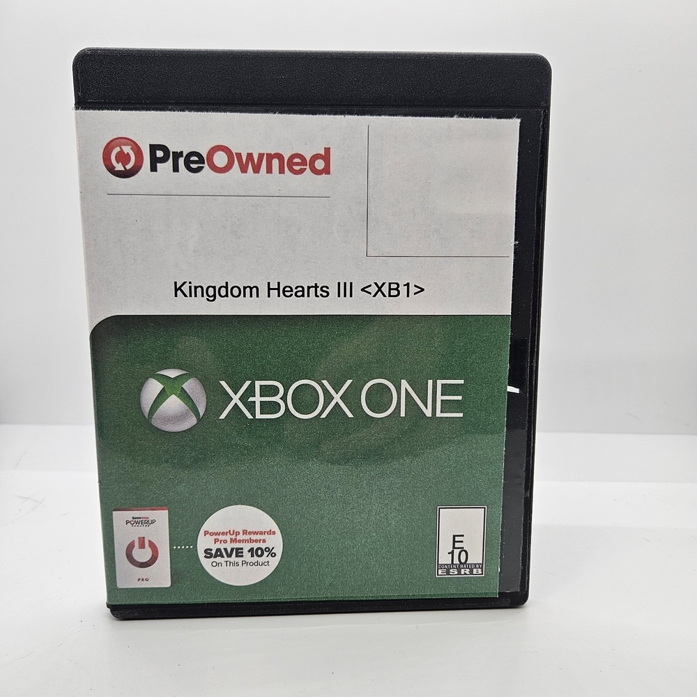 Kingdom Hearts‎ III Xbox One Game Preowned Tested Disc Only in Generic Case